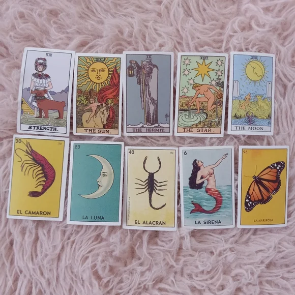 😵Traditional + Tarot card sticker pack of 10! So fun! Great stocking stuffer - Picture 1 of 6